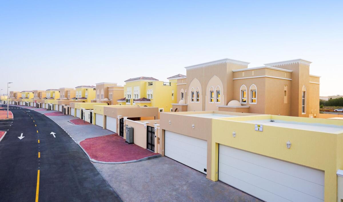 The villas allocated for citizens in Al Warqaa Fourth.  — Photos supplied