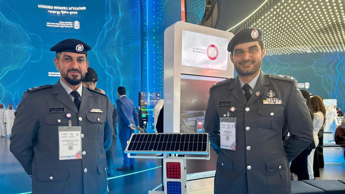 Mohammed AlHosani and Ahmed bin Hadi of Abu Dhabi Police