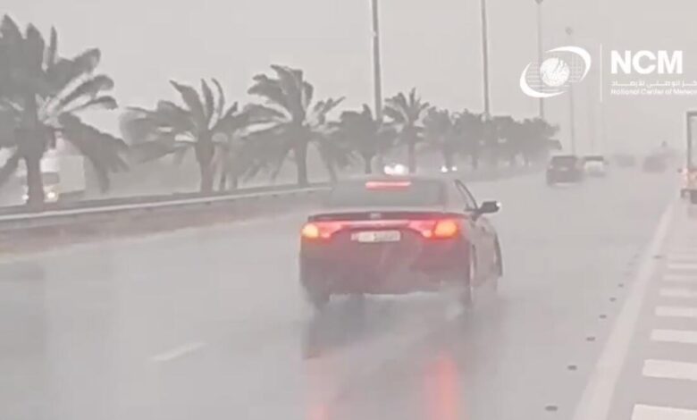 Heavy rain in UAE: speed limit reduced due to poor visibility, orange alert - News