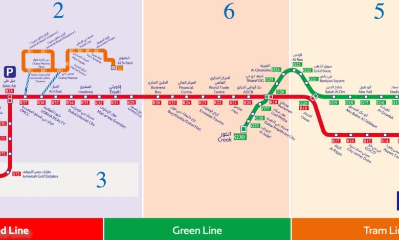 Dubai to introduce blue line metro linking red and green lines and adding 14 stations