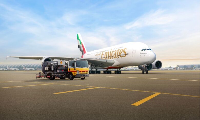 Emirates partners with Shell Aviation to supply SAF in central Dubai