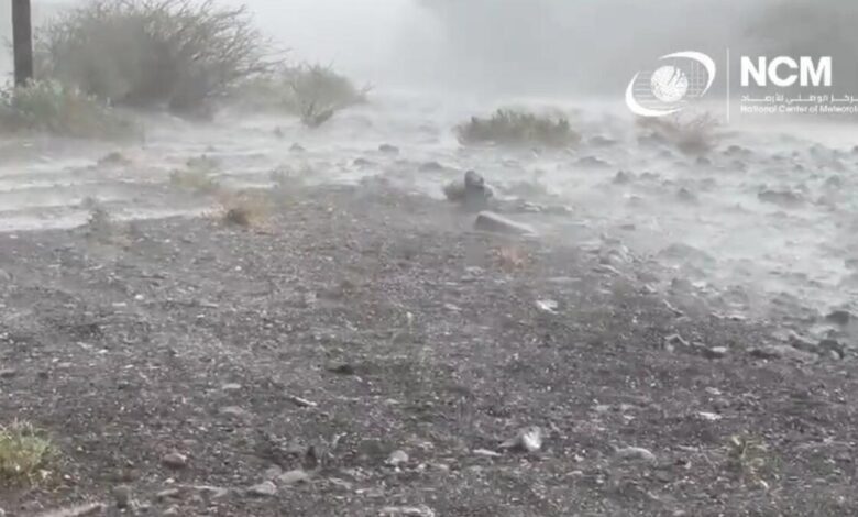 Watch: Hailstorm and thunder hit UAE;  Residents warned of unstable weather - News