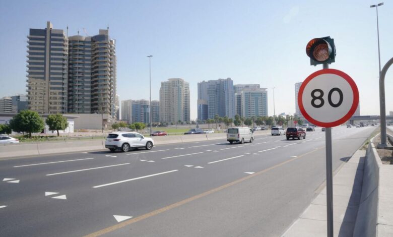 Dubai-Sharjah traffic: Speed ​​limit reduced on key part of main road - News