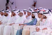 Mohammed bin Rashid, Mansour bin Zayed, Crown Princes at UAE Government Annual Meetings 2023 in Abu Dhabi on Nov 7