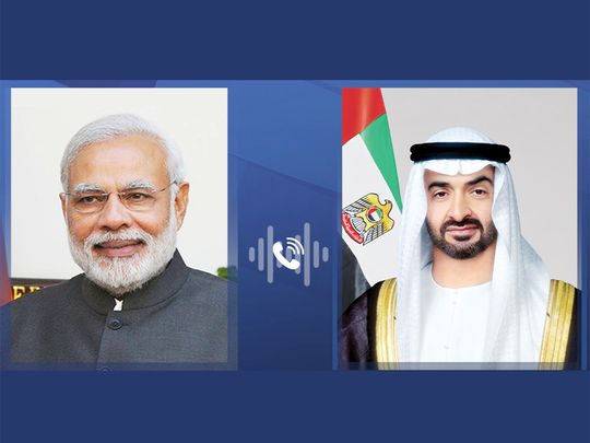 UAE President receives phone call from India