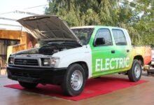 The UAE's first dedicated EV conversion.  Photo: Exterior