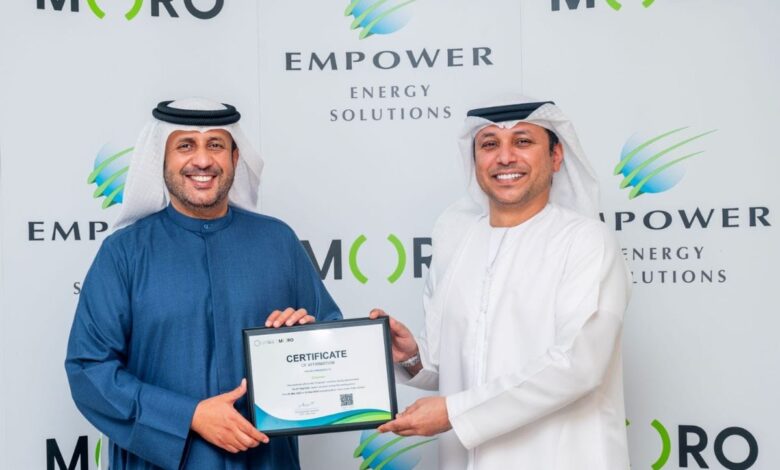 Moro Hub recognizes Empower's sustainability campaign with an ecological certificate