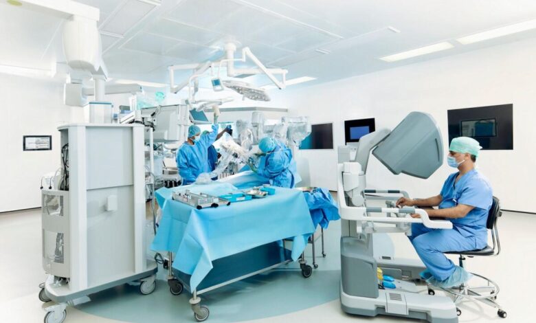 Robotic surgery performed at Abu Dhabi's Sheikh Shakhbout Medical City (SSMC).  Photos: supplied