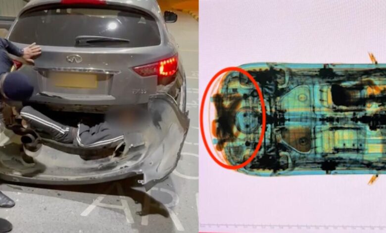 United Arab Emirates: Two illegals hidden in small boxes under vehicles captured at the border - News