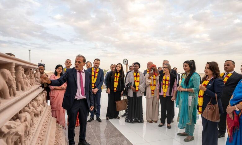 Watch: Diplomats from 42 countries explore new Hindu temple in Abu Dhabi - News