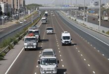 Fine of up to Dh15,000 for violating the maximum weight and dimensions for heavy trucks