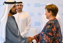 His Highness Sheikh Mohammed bin Rashid Al Maktoum, Vice President and Prime Minister of the UAE and Ruler of Dubai, today met with Her Excellency Kristalina Georgieva, Managing Director of the International Monetary Fund (IMF)