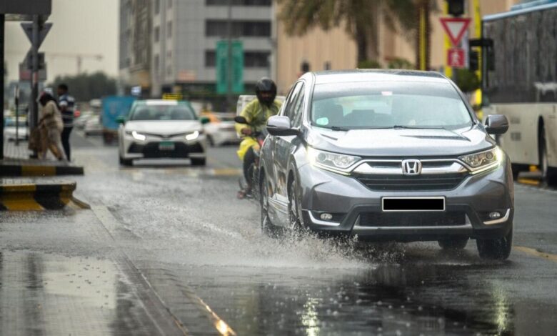 Rain in Sharjah.  Photo: Shihab