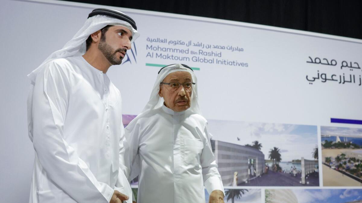 Sheikh Hamdan and Abdul Rahim Al Zarooni.  — Photo supplied