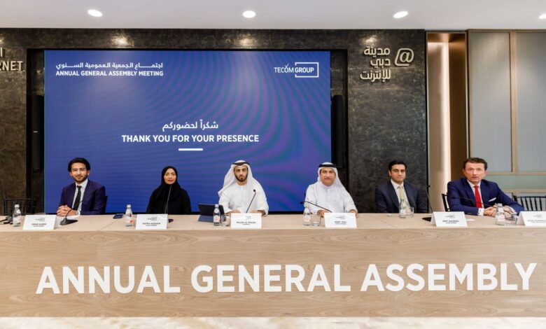 TECOM Group Shareholders Approve AED 400 Million Cash Dividend for H2 2023