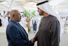 The President of the United Arab Emirates receives the President of the Union of the Comoros