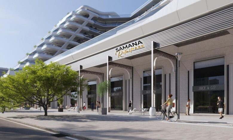An artist's impression of the Samana Retail Park, a Dh150 million retail zone to be built in Arjan.  — Photo supplied